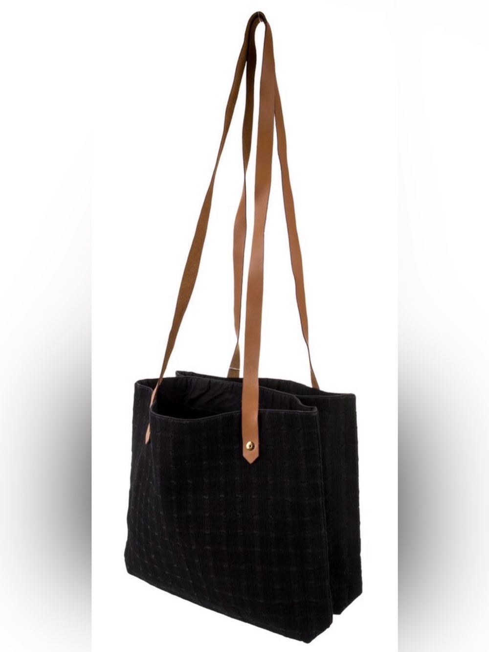 Hermes Toile Ahmedabad Cabas II Black Tote